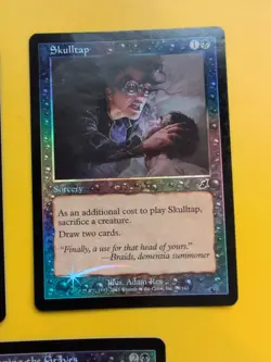 Reaping the Graves,Skulltap,Unburden MTG FOIL Shooting Star. Scourge 2003 3 Card - Image 2