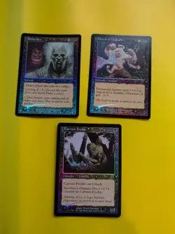 Carrion Feeder,Unburden,Clutch of Undead. MTG FOIL Scourge 2003 3 Card. - Image 1