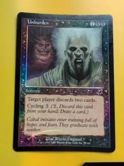 Carrion Feeder,Unburden,Clutch of Undead. MTG FOIL Scourge 2003 3 Card. - Image 4