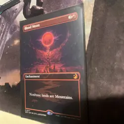 Blood Moon (Anime Borderless) Wilds of Eldraine: Enchanting Tales Regular NM - Image 1