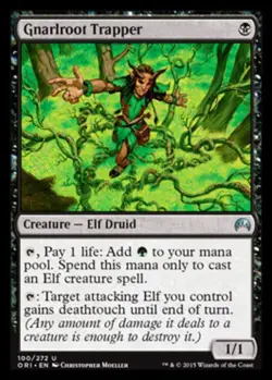 MTG Gnarlroot Trapper - Foil, Magic Origins, Lightly Played, English - Image 1