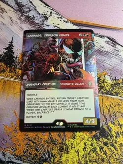 MTG Magic Spider-Man Carnage, Crimson Chaos 0227 Rare Foil Borderless - Image 3