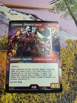 MTG Magic Spider-Man Carnage, Crimson Chaos 0227 Rare Foil Borderless - Image 5