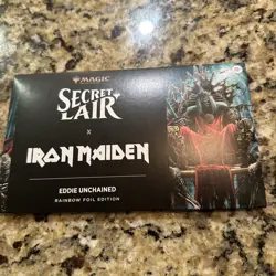 MTG Secret Lair x Iron Maiden: Eddie Unchained Rainbow Foil​ Edition unopened - Image 3