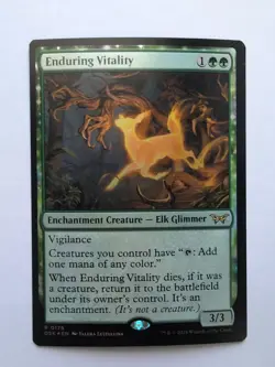 MTG Enduring Vitality (DSK) Duskmourn: House of Horror Foil Rare 176 - Image 1