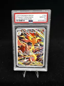 Pokemon TCG Ethan's Typhlosion Destined Rivals IR Card 190/182 PSA 10 - Image 1