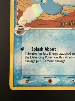 Pokemon TCG Dragon Frontiers Swablu #65/101 Stamped Reverse Holo Near Mint - Image 5