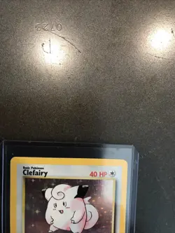 Pokemon Clefairy Base Set Unlimited Holo Rare 5/102 Card Vintage - HP - Image 3