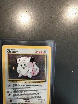 Pokemon Clefairy Base Set Unlimited Holo Rare 5/102 Card Vintage - HP - Image 4