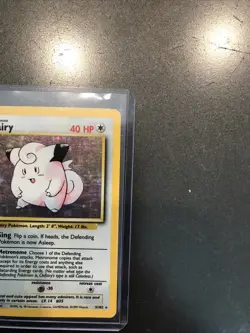 Pokemon Clefairy Base Set Unlimited Holo Rare 5/102 Card Vintage - HP - Image 5