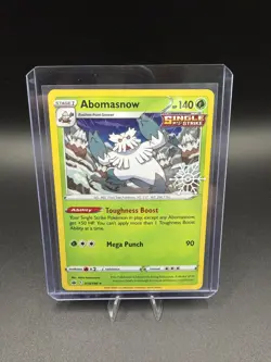 Pokemon Abomasnow Chilling Reign 010/198 Holo Snowflake Stamp Calendar - Image 3