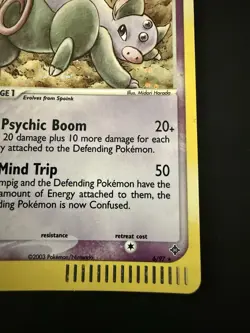 Pokemon TCG 2003 Dragon Grumpig 6/97 Rare Holo Near Mint - Image 2
