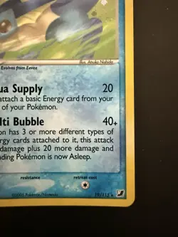 Pokemon TCG Unseen Forces Vaporeon 19/115 Rare Holo Near Mint - Image 2