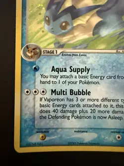 Pokemon TCG Unseen Forces Vaporeon 19/115 Rare Holo Near Mint - Image 5
