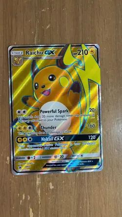 2017 Pokemon Raichu GX Full Art Holo Rare SM90 - Black Star Promo📈 - Image 1