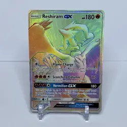 Pokemon TCG - Reshiram GX (Secret) 71/70 Dragon Majesty Holo - Image 1