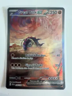 Great Tusk ex 246/198 Special Illustration Rare Holo Excellent Scarlet & Violet - Image 1