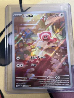2025 Pokemon TCG Stufful 154/132 Mega Evolutions Illustration Rare Holo - Image 1