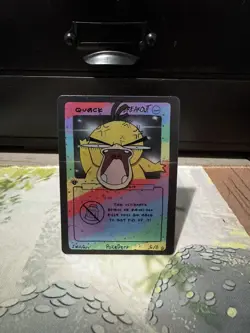 Quack (Psyduck) Breakout 6/8 - 1st Edition Pokederp Pokemon Fan Art Holo - NM - Image 1
