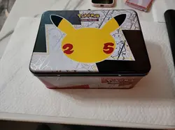 Pokemon Celebrations Chest Lunch Box *Empty* Plus Coins, Stickers, And Pins! - Image 1
