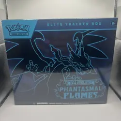 Pokemon TCG: Phantasmal Flames Factory Sealed Elite Trainer Box Blue Charizard - Image 1