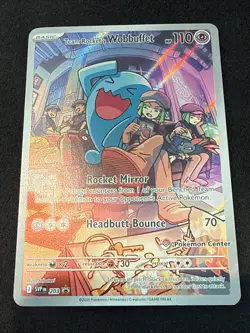 Pokemon Center Stamped Promo Destined Rivals Team Rocket’s Wobbuffet SVP 203 - Image 2