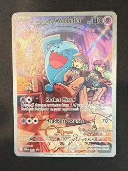 Pokemon Center Stamped Promo Destined Rivals Team Rocket’s Wobbuffet SVP 203 - Image 3