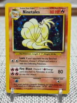 1999 Pokemon #12/102 Ninetales (Base Set) Holo - LP - Image 1