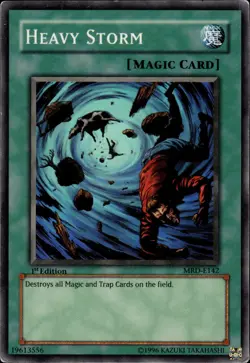 Heavy Storm - Super Rare 1st Edition MRD-E142 - HP - YuGiOh - Image 1