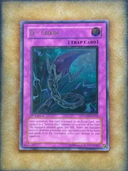 Yugioh D - Chain POTD-EN050 Ultimate Rare 1st Ed NM - Image 1