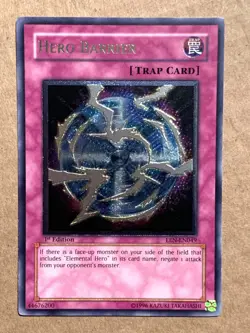 yugioh Hero Barrier EEN-EN049 Ultimate Rare 1st Ultimate near mint - Image 1