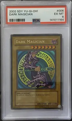 2002 SDY-006 YU-GI-OH! DARK MAGICIAN PSA 6 - Image 1