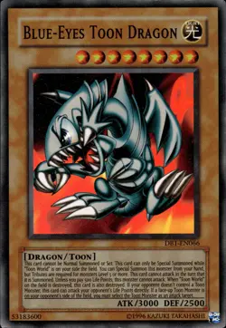 Blue-Eyes Toon Dragon - Super Rare DB1-EN066 - MP - YuGiOh - Image 1