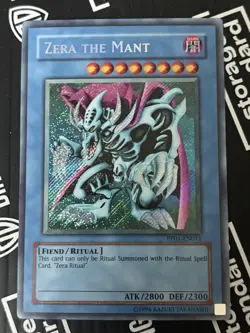 Yugioh Zera The Mant Premium Pack Secret Rare PP01-EN011 Konami 2007- NM - Image 1