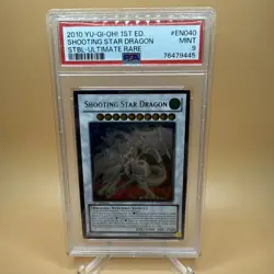YUGIOH 1ST STBL-EN040 SHOOTING STAR DRAGON ULTIMATE RARE PSA 9 MINT RARE - Image 1