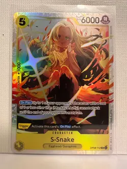 One Piece TCG Superrare S-Snake OP08-112 English NM - Image 1