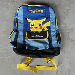 Pokemon Vintage Pikachu Backpack 1999 by Nintendo 90s Anime Gotta Catch Em All - Image 1