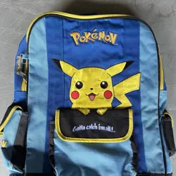Pokemon Vintage Pikachu Backpack 1999 by Nintendo 90s Anime Gotta Catch Em All - Image 2