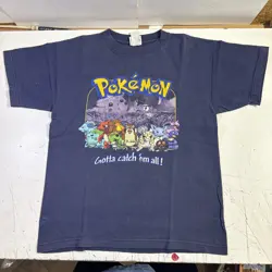 1999 Pokemon Gotta Catch 'Em All Official Nintendo Shirt Youth L Vintage 90s - Image 1