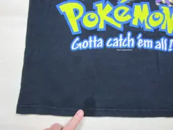 Vintage POKEMON Gotta Catch Em All T Shirt Kids Youth (L) 90s Y2K Nintendo Black - Image 5