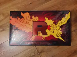 Pokemon TCG Team Rocket’s Moltres EX Ultra Premium Collection Sealed Box in hand - Image 1