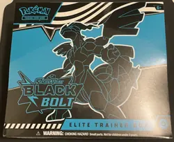 Pokemon TCG S&V Black Bolt Elite Trainer Box ETB Factory Sealed Mint 2025 - Image 1