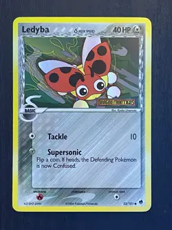 Ledyba 53/101 EX Dragon Frontiers Stamped Reverse Holo Pokemon Card NEAR MINT NM - Image 1