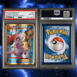 2015 POKEMON XY BREAKTHROUGH MEWTWO EX #163 SECRET RARE PSA 8 NM - Image 2