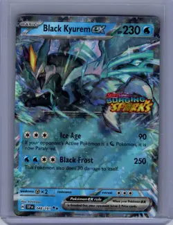 Pokemon TCG 2024 Surging Sparks #048/191 Black Kyurem ex Stamped Promo Card NM - Image 1