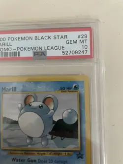 Pokemon TCG Marill 29/53 WOTC Promo Regular Vintage Card PSA 10 Gem Mint - Image 4
