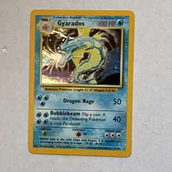 Pokemon TCG Gyarados Holo Rare Card Base Set 6/102 - Image 1