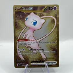 Pokemon TCG Mew EX Metal Gold NM 205/165 Scarlet & Violet 151 Promo Card - Image 1