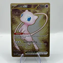 Pokemon TCG Mew EX Metal Gold NM 205/165 Scarlet & Violet 151 Promo Card - Image 2