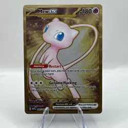 Pokemon TCG Mew EX Metal Gold NM 205/165 Scarlet & Violet 151 Promo Card - Image 5